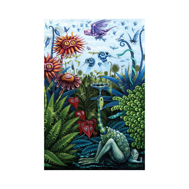 Garden II par R.S. Connett - impression sur toile tendue, H 26 po x l 18 po x 1,5 po