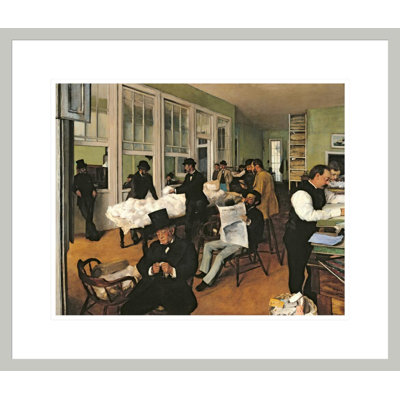 La cotonnade de la Nouvelle-Orléans par Edgar Degas, impression giclée encadrée