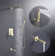 MAX Faucets - TUB SHOWER SYSTEM SET THREE FUNCTION WITH PRESSURE-BALANCE VALVE BRUSHED GOLD FINISH