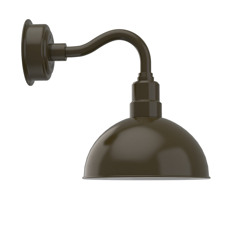 Destinee LED Barn Light, Mahogany Bronze, 15.88" H x 12" W x 26" D