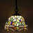 Small Tiffany Pendant Light Plug in Dragonflly Style Stained Glass Hanging Lamp-449718645