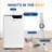 Single Duct Portable Air Conditioner And Heater - 14000 BTU Cooling Capacity (ASHRAE) Compact Home A/C Cooling And Heating Unit With Smart Wi-Fi Control, Built-In Dehumidifier & Fan Modes, Includes Window Mount Kit (White)