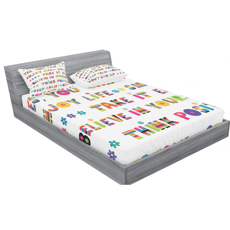 Microfiber Sheet Set, Queen Sheet Set with Fitted Sheet