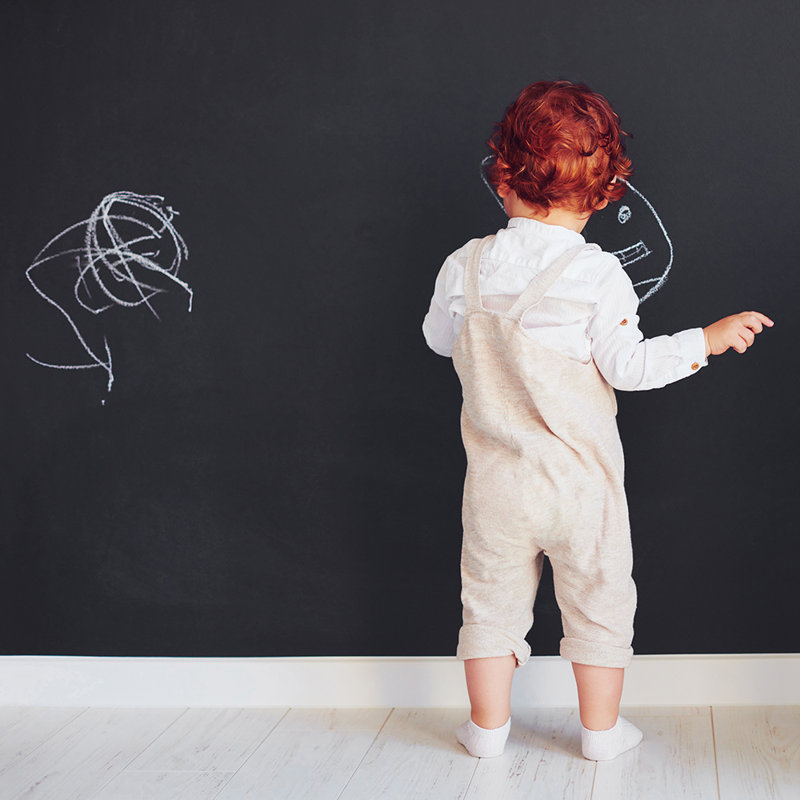  Chalkboard Peel and Stick Wallpaper Black
