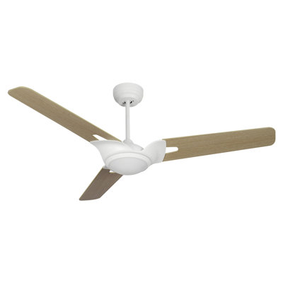 Ventilateur de plafond intelligent intérieur / extérieur Hoffen, ensemble d'éclairage à DEL à intensité variable et télécommande, fonctionne avec l'assistant Google, Amazon Alexa et les raccourcis Siri.