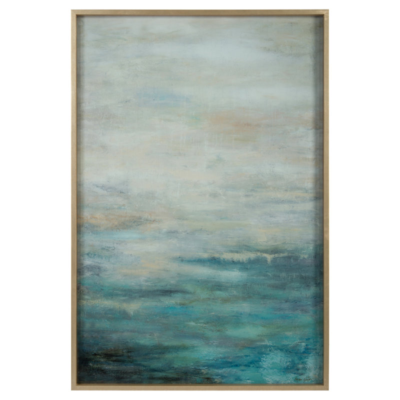 As As The Water Flows: Reflection par Dyann Gunter - Peinture encadrée sur acrylique