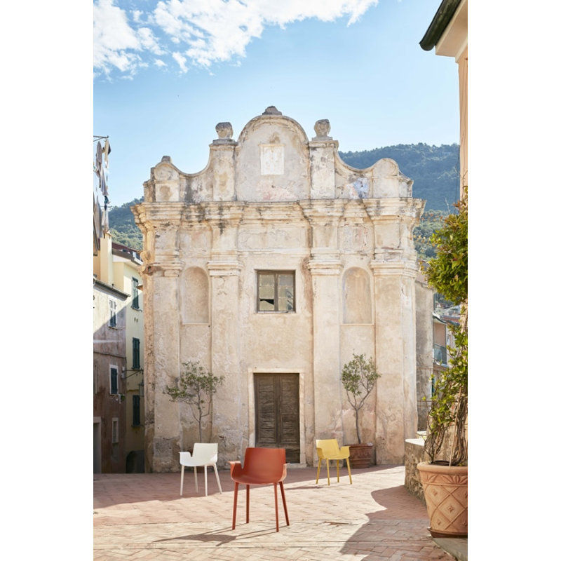Piuma Outdoor Dining Armchair, Russet