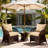 22 x 24 In Patio Furniture Cushions set of 2, Fade Resistant Outdoor Seat Cushions witj 4 pairs of Ties, Deep Seat Cushion for Seat Patio Chairs, Rattan Furniture, Wicker Seating, outdoor Adirondack Chair,khaki-123052593-123052590