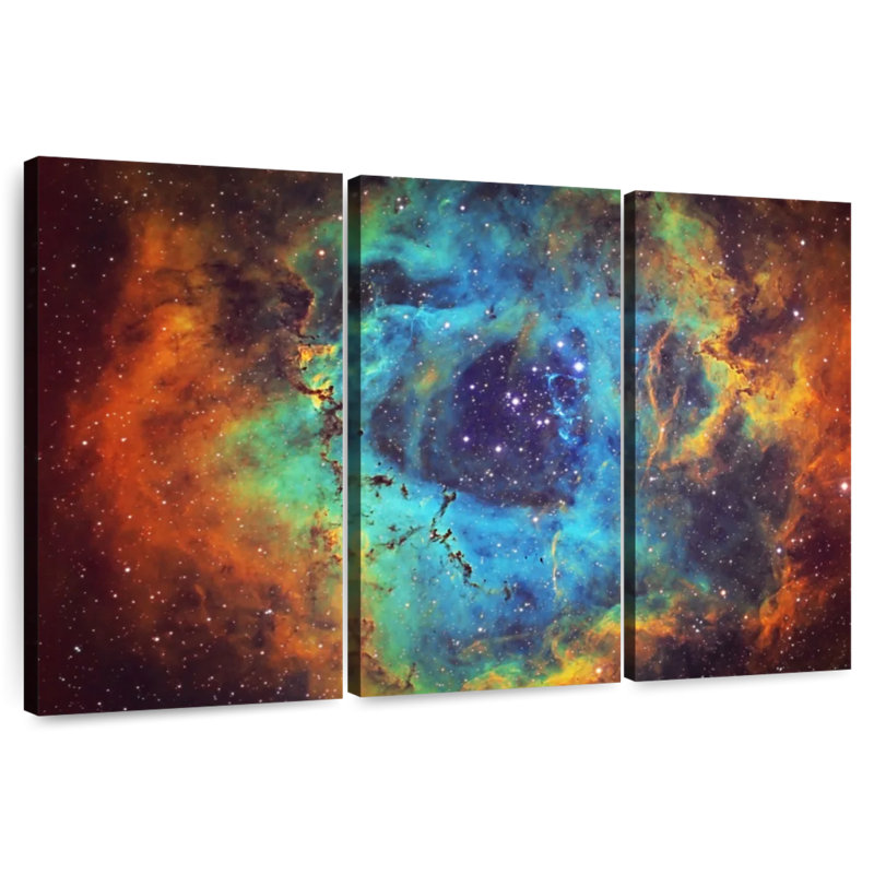 Oberle Cosmic Rosette Nebula, 24" H x 38" W