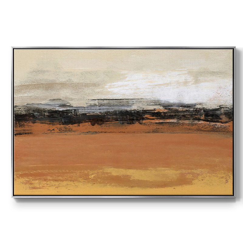 «Bridges Ochre I», reproduction sur toile, H 27 po x l 41 po x P 2 po, Argent
