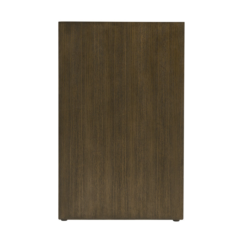 Catalina 2 - Drawer Solid Wood Nightstand, Earth/Stone Mineral