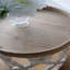 Grande table d'appoint 23 po blanche vieillie