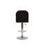 Tabouret de bar en similicuir noir-494749580