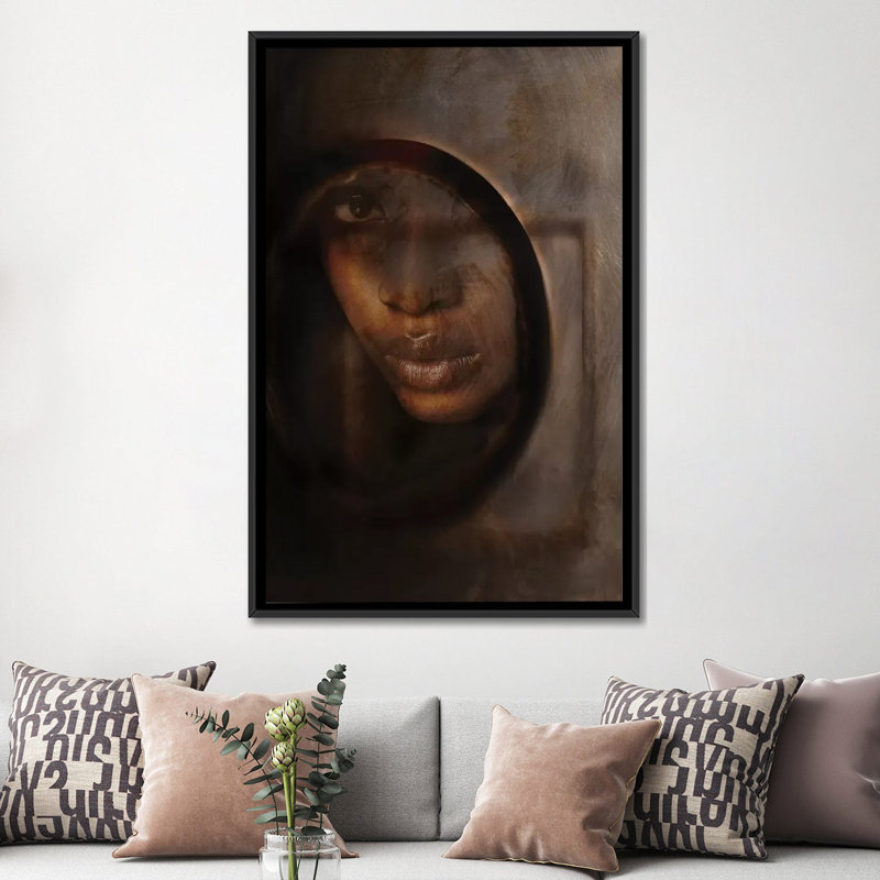 «Eternity», impression sur toile, H 26 po x l 18 po x P 1,5 po, Pas de tapis, Toile avec cadre noir