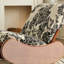Chaise berçante antique en bois massif-100781604