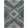 Machine Washable Indoor/Outdoor Xhevrie Navy Rug