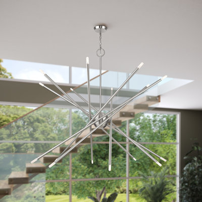 16 Light Black Grande Foyer Chandelier