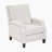 Zinca 30" Traditional Textured Fabric Push Back Reclining Chair with Sophisticated Nailhead Trim & Exposed Wood Feet
