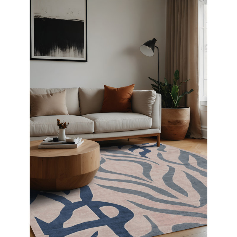 Machine Washable Gray Area Rug, Square 6'