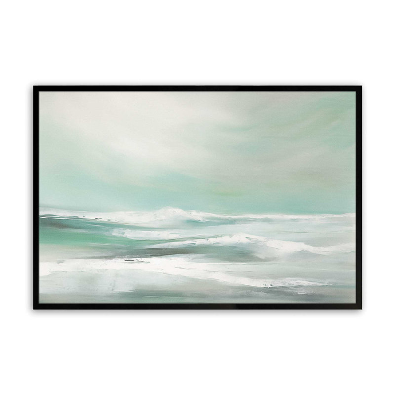 Serene Swells I, Cadre photo simple noir satiné, H 12 po x l 15 po