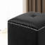 Repose-pieds rembourré avec repose-pieds et repose-pieds carré-384872732
