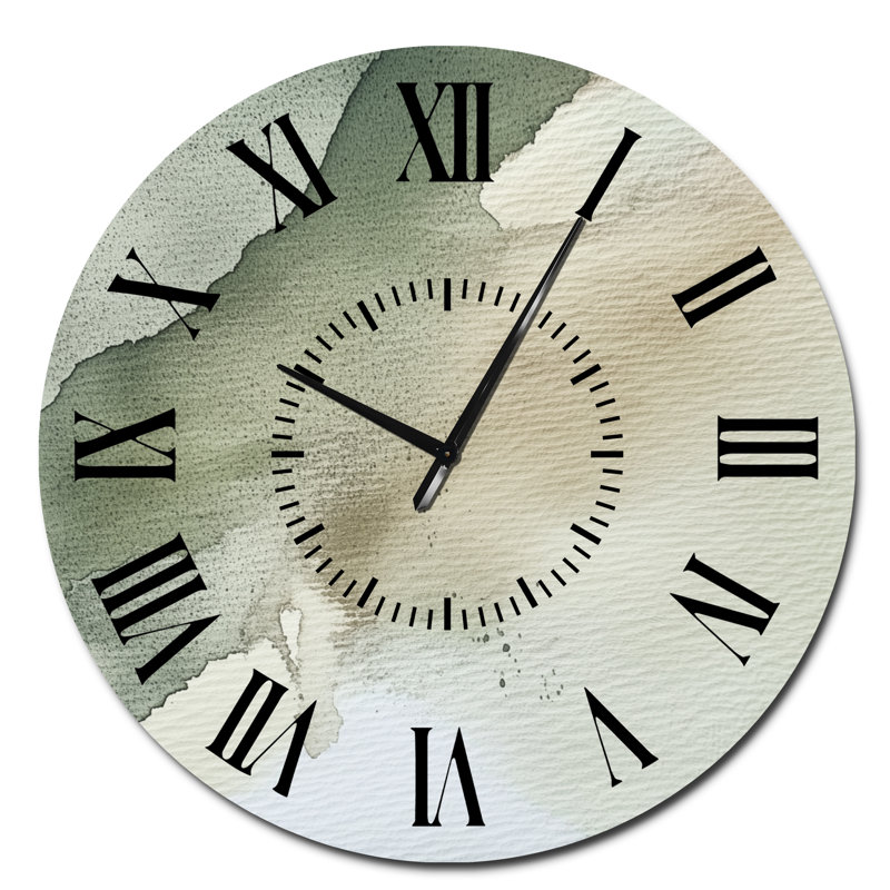 Petite horloge murale silencieuse en métal Zen Little Sage Meditation -, Surdimensionné