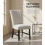 Chaise d'appoint rembourrée à dossier gris