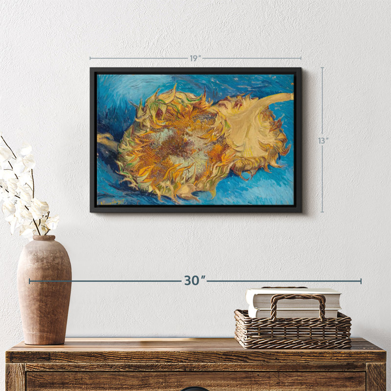 Tournesols I, reproduction sur toile, H 13 po x l 19 po