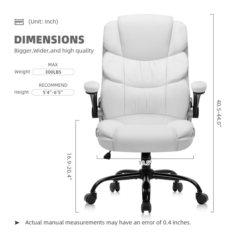 Home Office Chair Ergonomic Desk Chair The Twillery Co. Upholstery Color: White