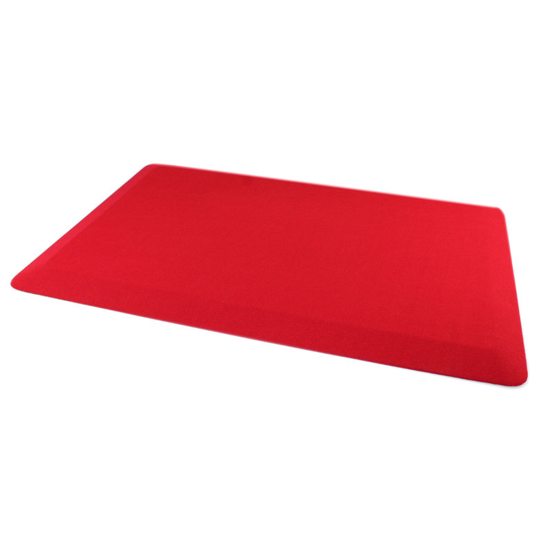 Floortex Standing Comfort Mat, Red, Rectangle 1'8" x 2'8"