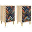  Bedside Cabinet Sonoma Oak Engineered Wood Nightstand Bedroom Furniture