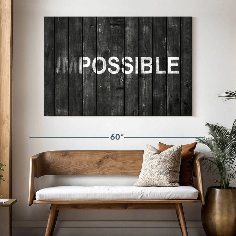 Tergel Possible Motivational Typography, 34" H x 51" W