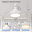 42cm Ceiling Fan with Light Kit-438658718