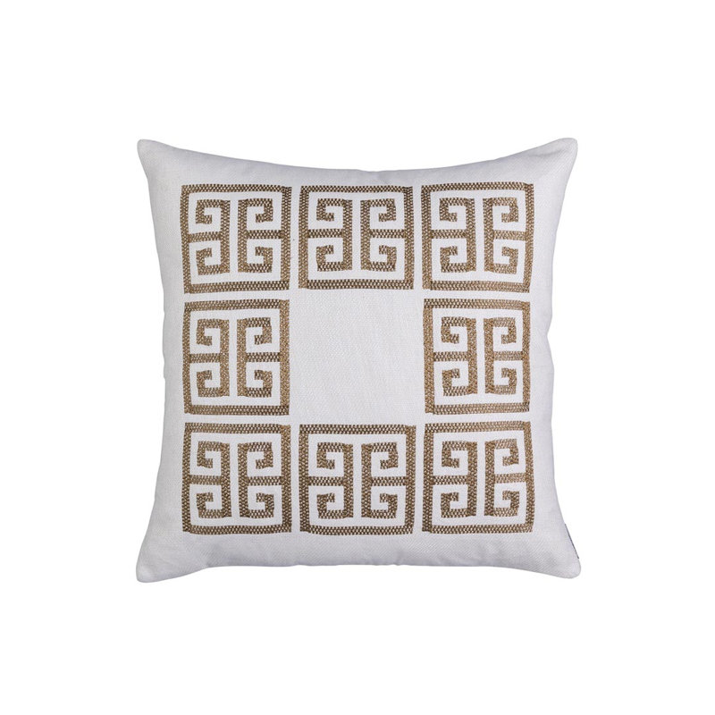Guy Square Pillow Cover & Insert, Gold Metallic