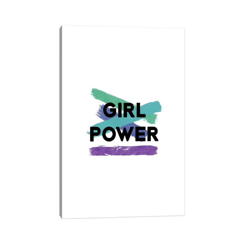 Girl Power - Wrapped Canvas Print, 30.48cm H x 20.32cm W x 1.91cm D