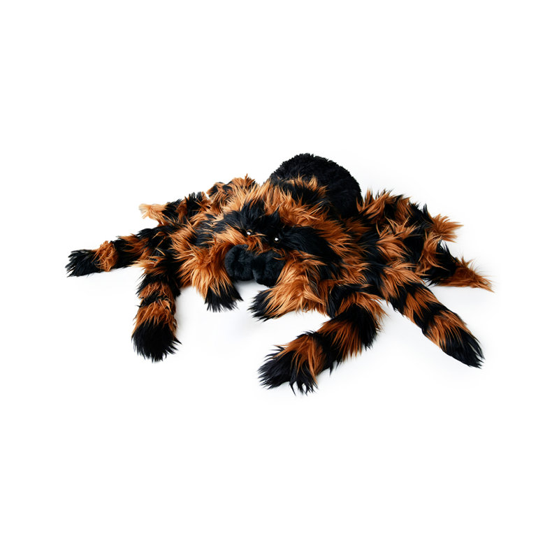  Plush Giant Tarantula Pillow - Black/Brown