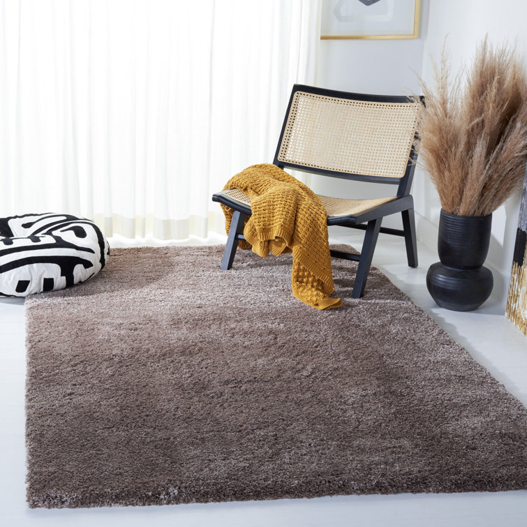 Tapis performance à poil long de couleur unie Schmitt