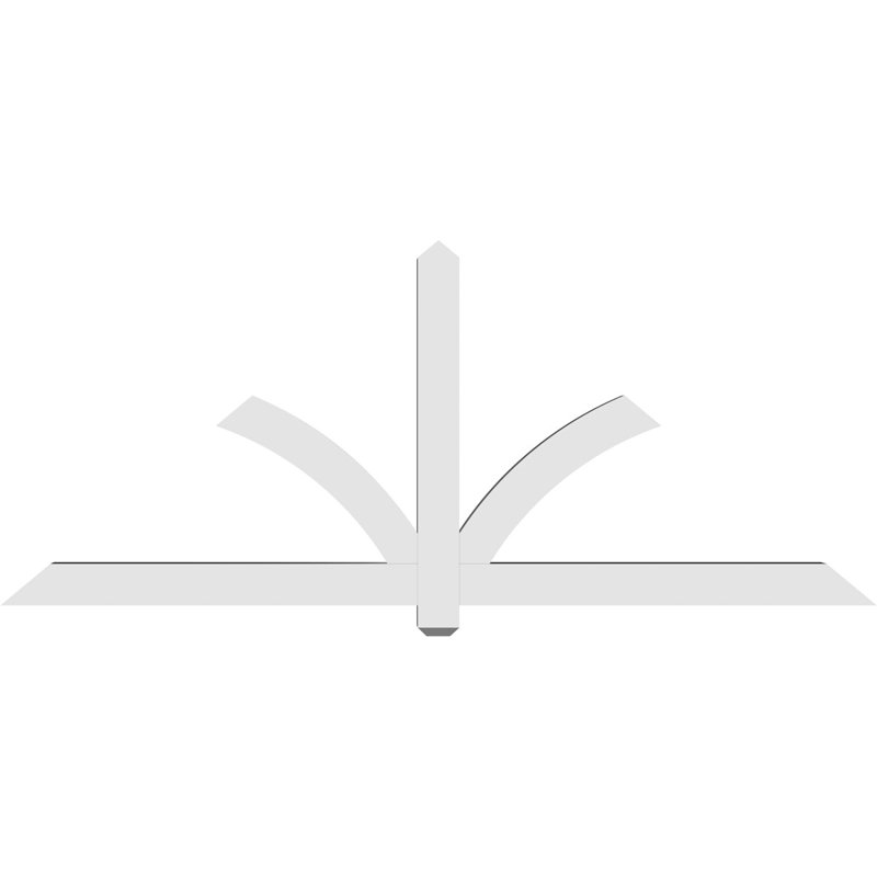 Support pour pignon en PVC Redmond, H 35 po x l 84 po (pas: 10/12), P 4 po x F 4 po