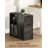 Narrow End Table With 3 Drawers And Storage Shelves For Living Room-1193337253