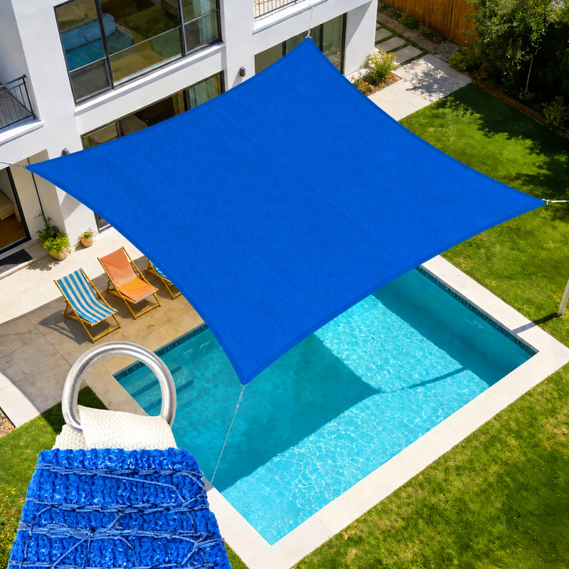 Toile d'ombrage rectangulaire Royal, Bleu, 16 pi x 8 pi