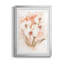 «White and Coral Orchid I» - Peinture sur toile encadrée-1825629510-1825629563