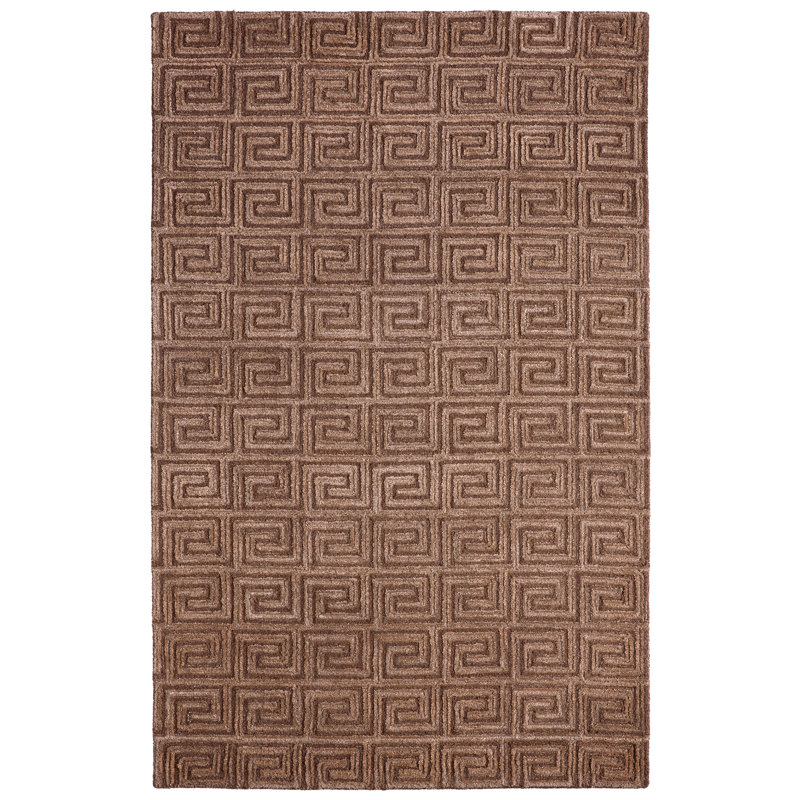 Tapis moderne / contemporain brun touffeté Jaipur Living Harkness (5 pi x 8 pi), Rectangle de 5 pi x 8 pi