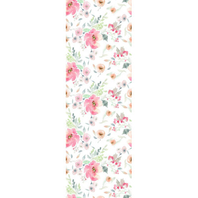 Rouleau de papier peint adhésif à motif de pivoines l 4,17 pi x l 25 po Watimar