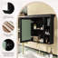 Armoire de rangement murale pour salle de bain avec porte miroir - 35 po x 28 po-2074192965