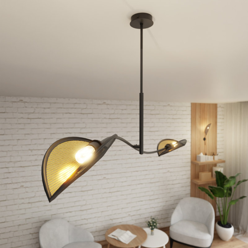 Wildhollow 2 - Light Chandelier, Black/Gold