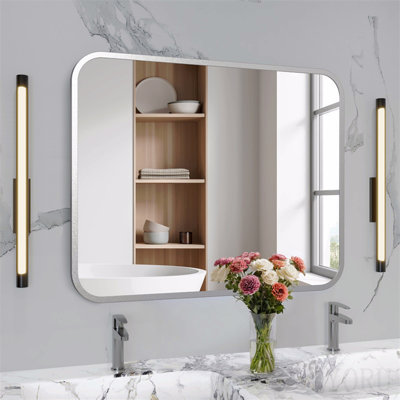 Miroir de meuble-lavabo de salle de bain pour miroir rectangulaire au-dessus de l'évier
