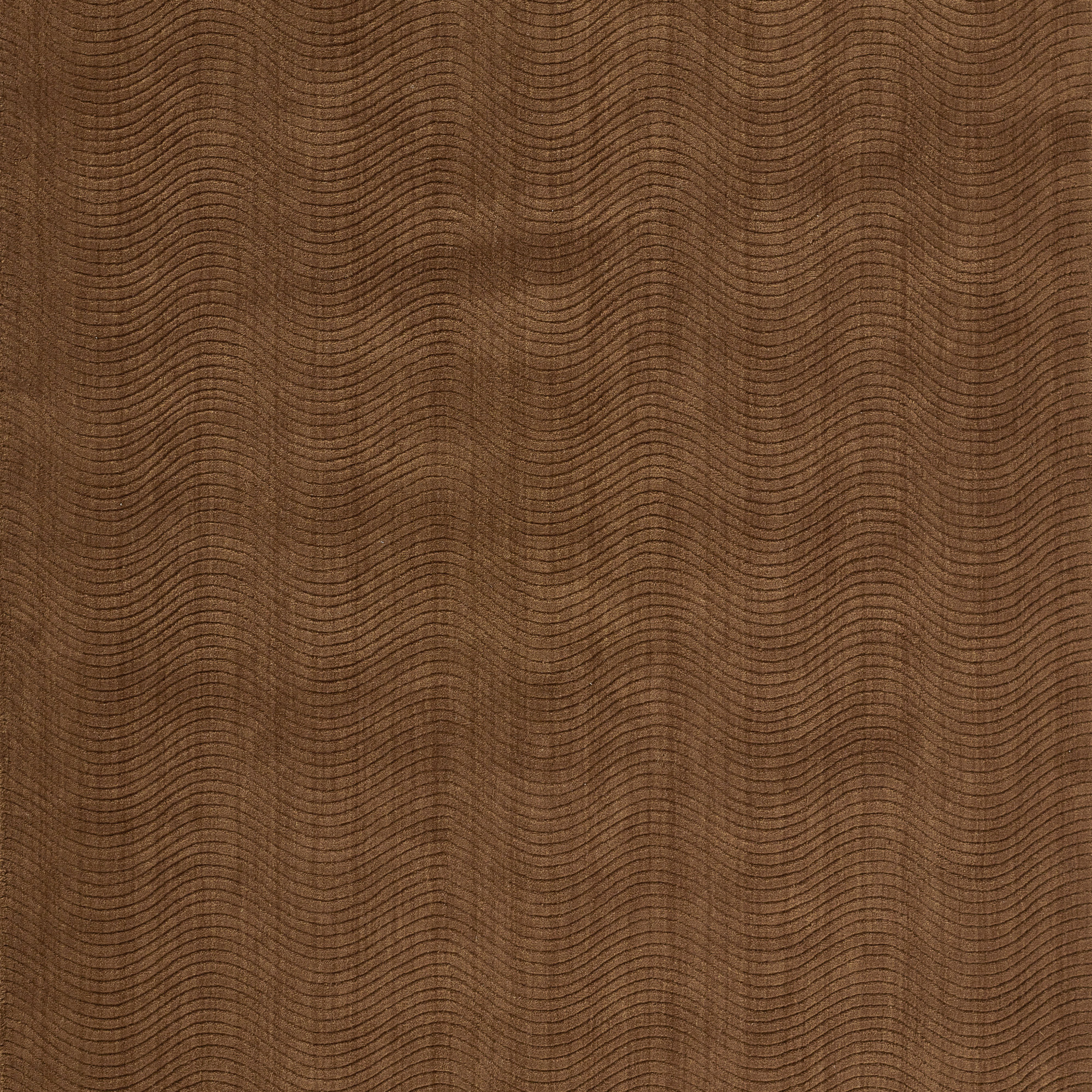 AllModern Contour Hand Loomed Wool Geometric Mocha Area Rug, Runner 2'3" x 8'