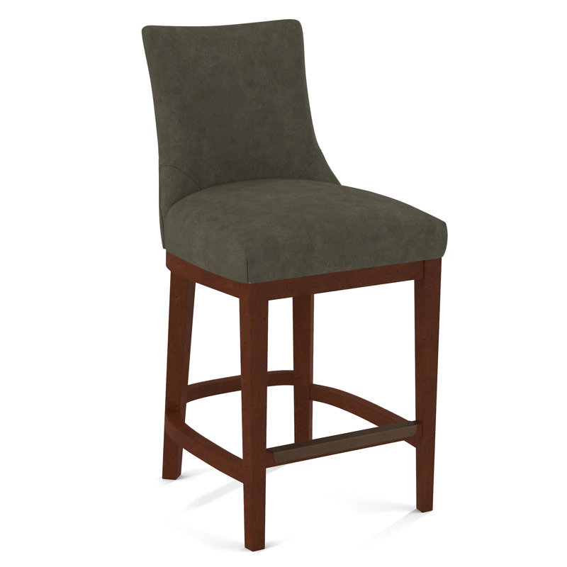 Upholstered Stool, Nutmeg, Applause Archway Grey