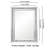 Faustine Rectangle Bathroom Wall Mirror Decorative Wall Mirror