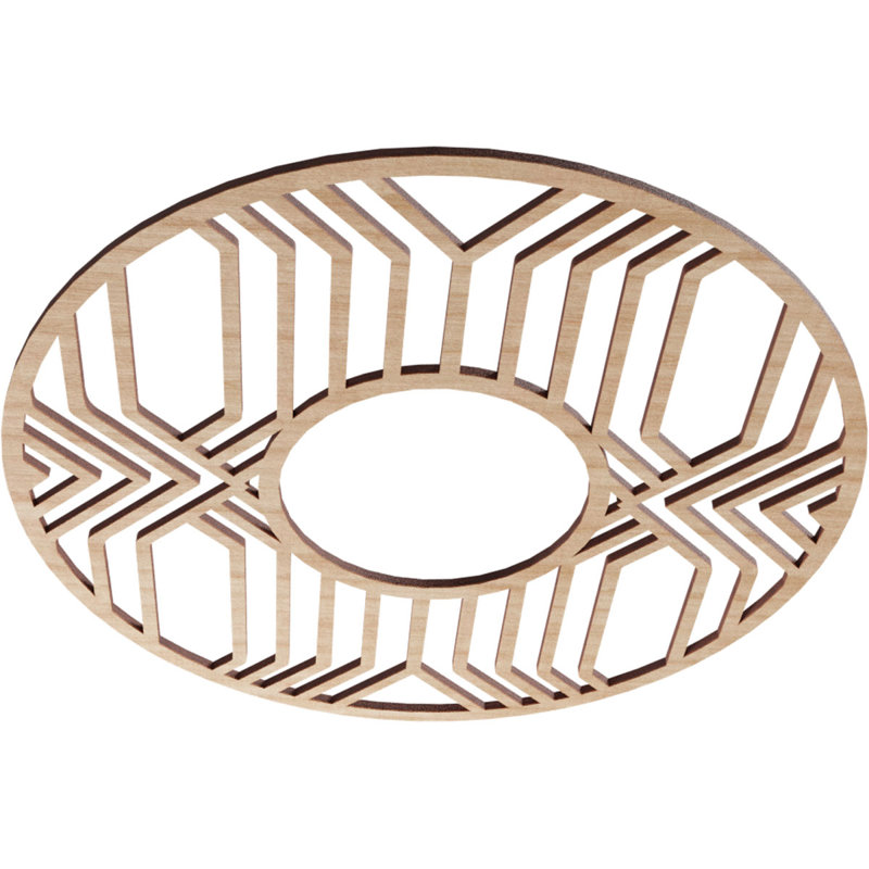 Médaillon de plafond 18 po x 18 po x P 6 5/8 po x H 1/4 po Empire, Aulne, H 18 po x l 18 po x P 0,25 po